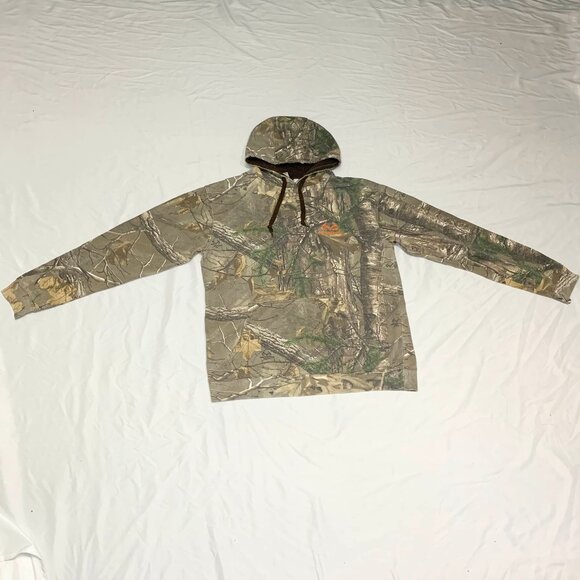 Realtree Advantage Classic Camo Hoodie Mens Pullover Sweatshirt L Hunting - Picture 3 of 6